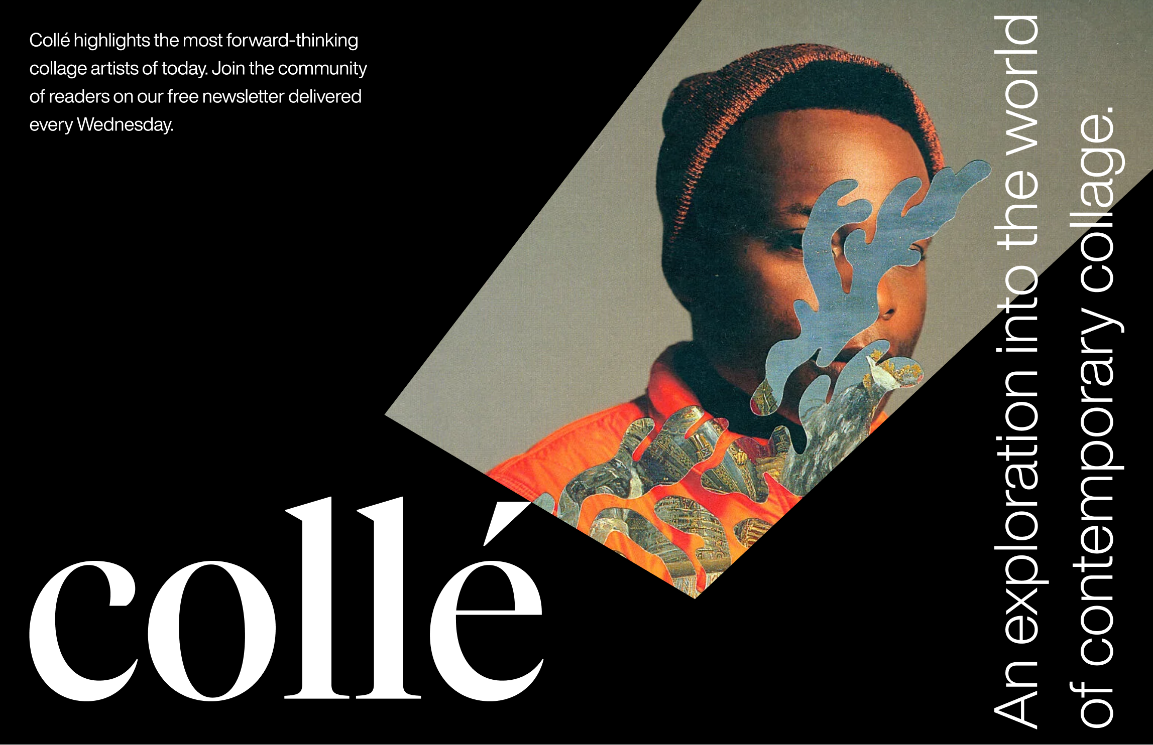 The Fragment: a collage-filled accent framing an artist's work