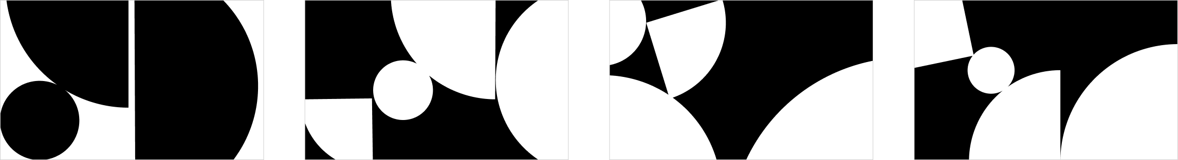 Creative Services geometric shape explorations