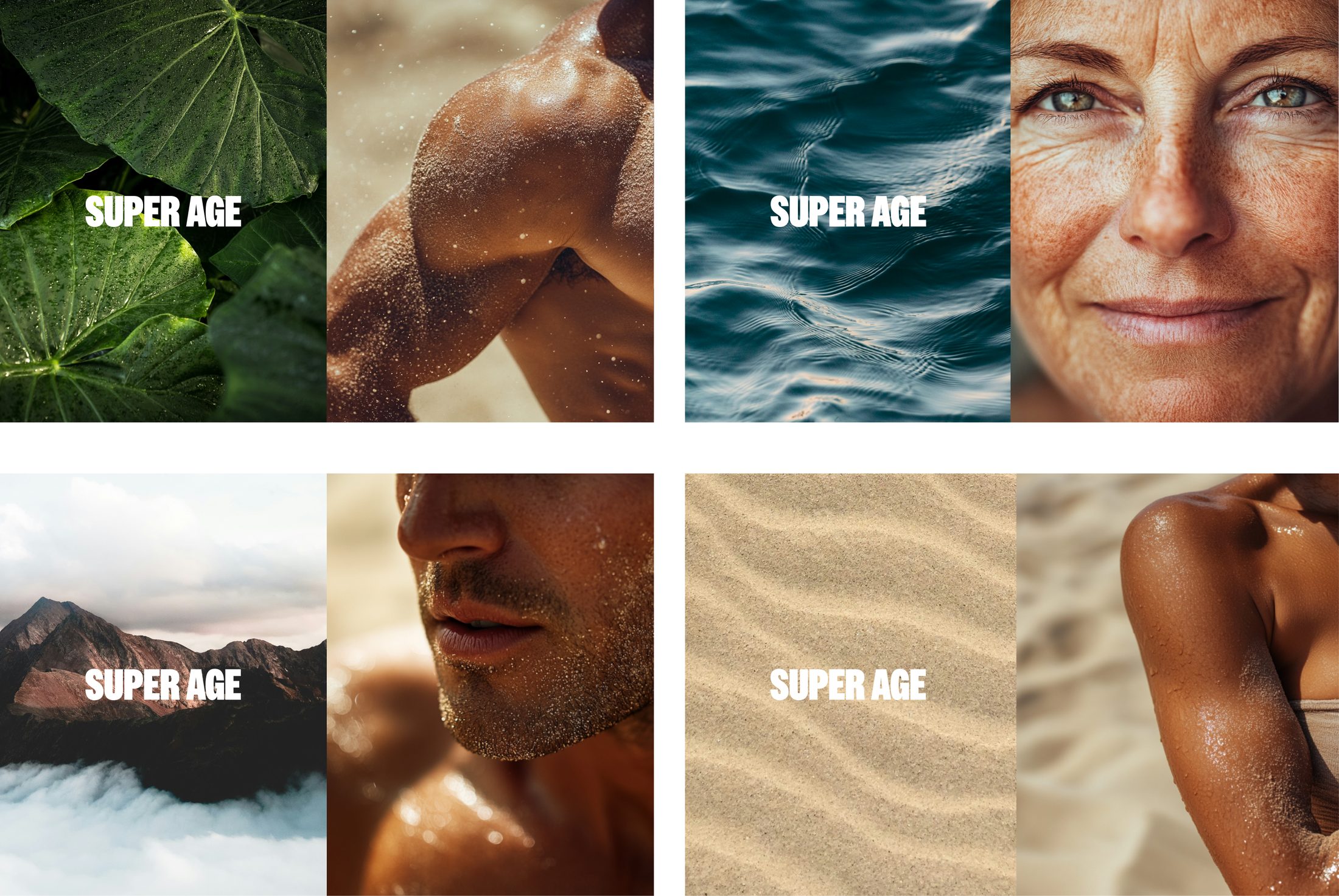 Super Age brand application postcards
