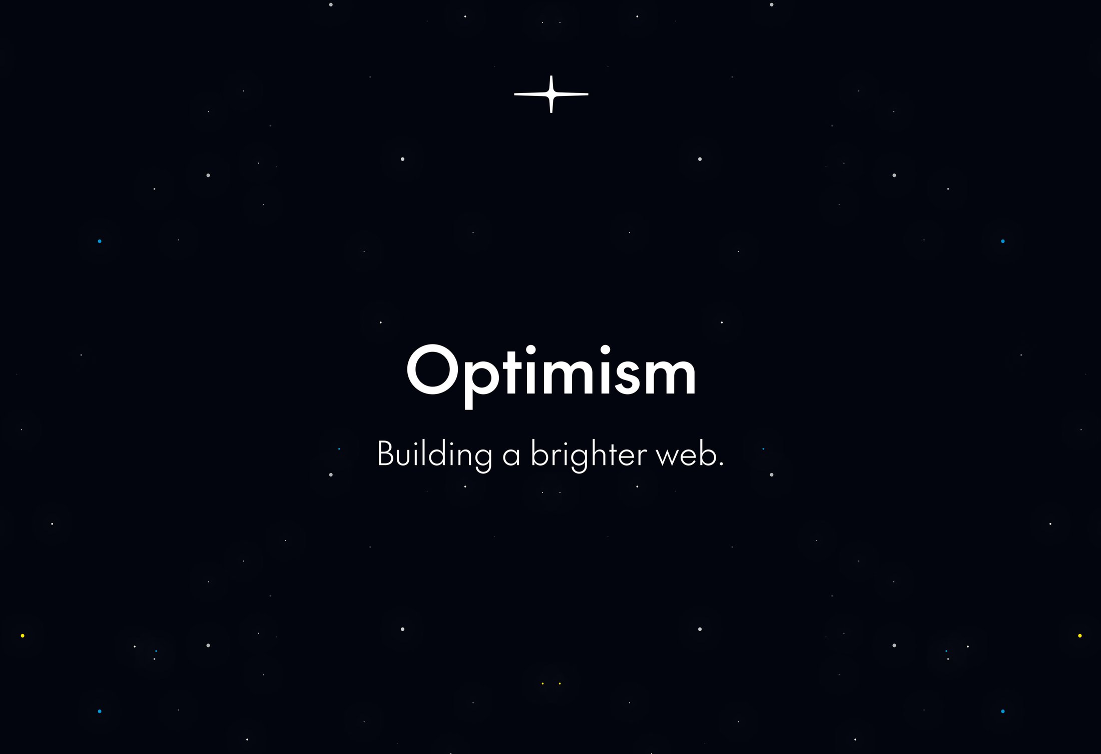 Optimism — Building a brighter web