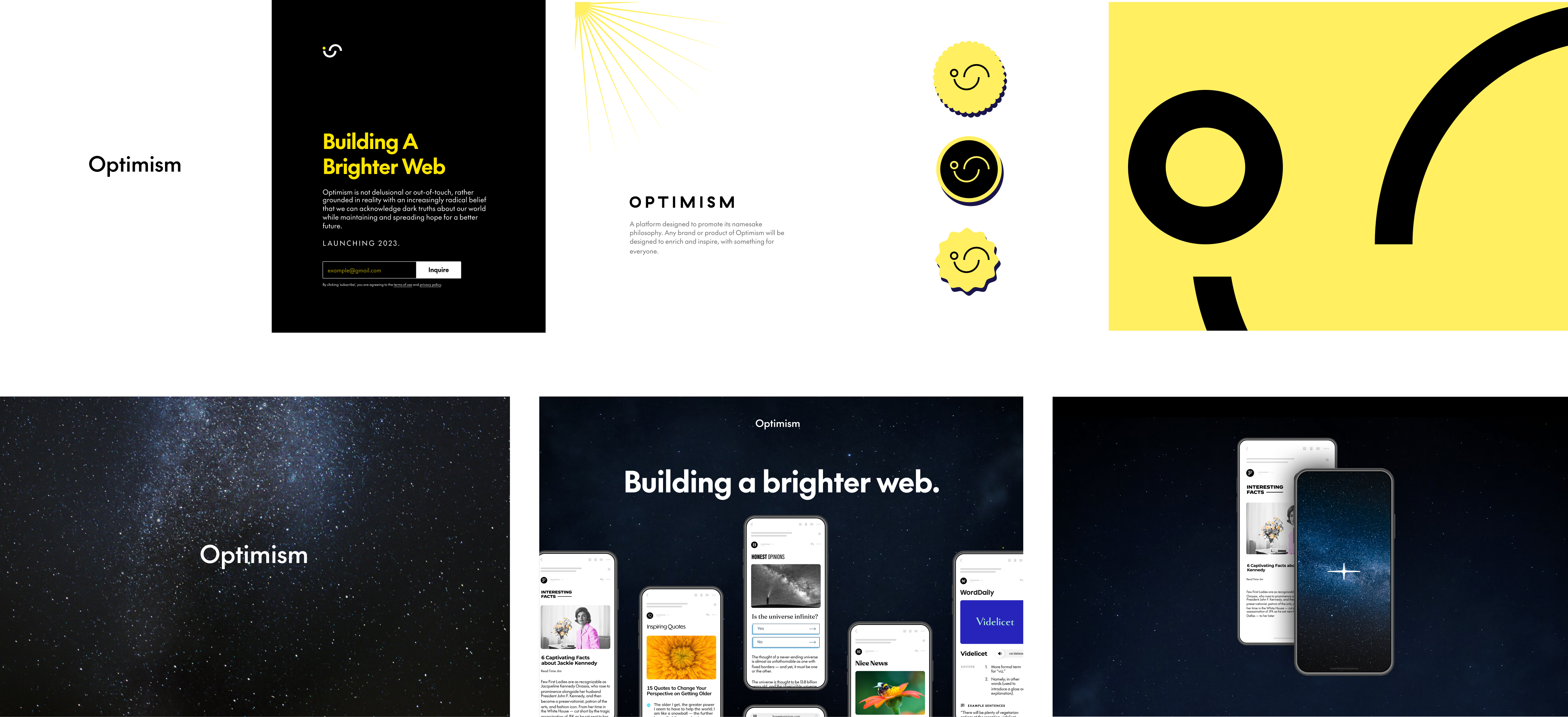Initial Optimism brand concepts