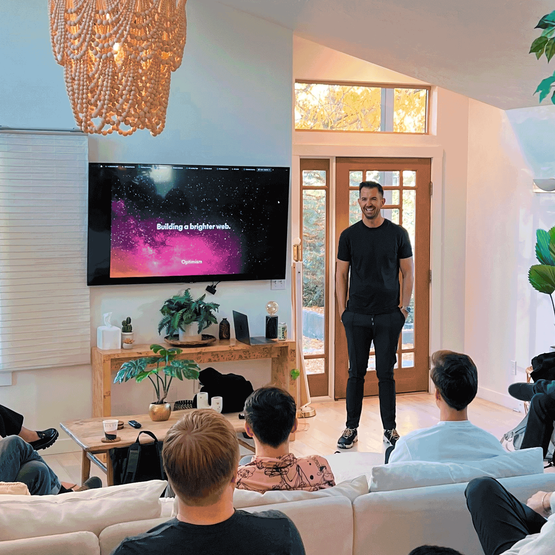 Optimism presentation in a community setting