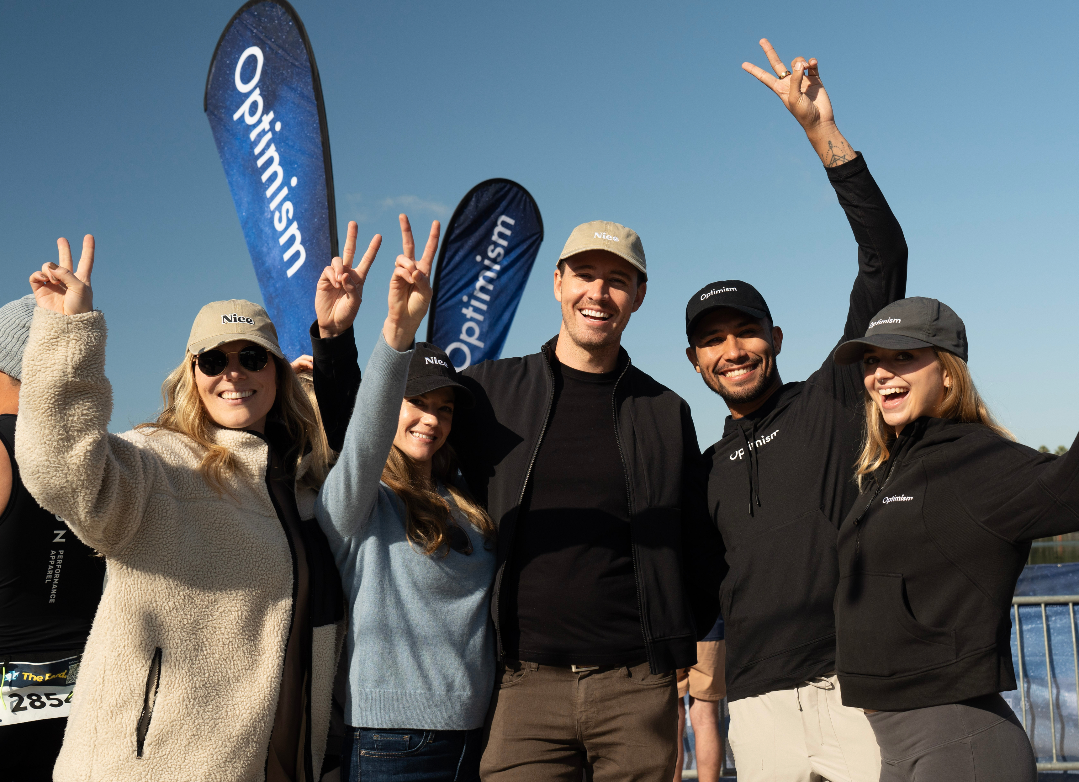Optimism team at a live activation