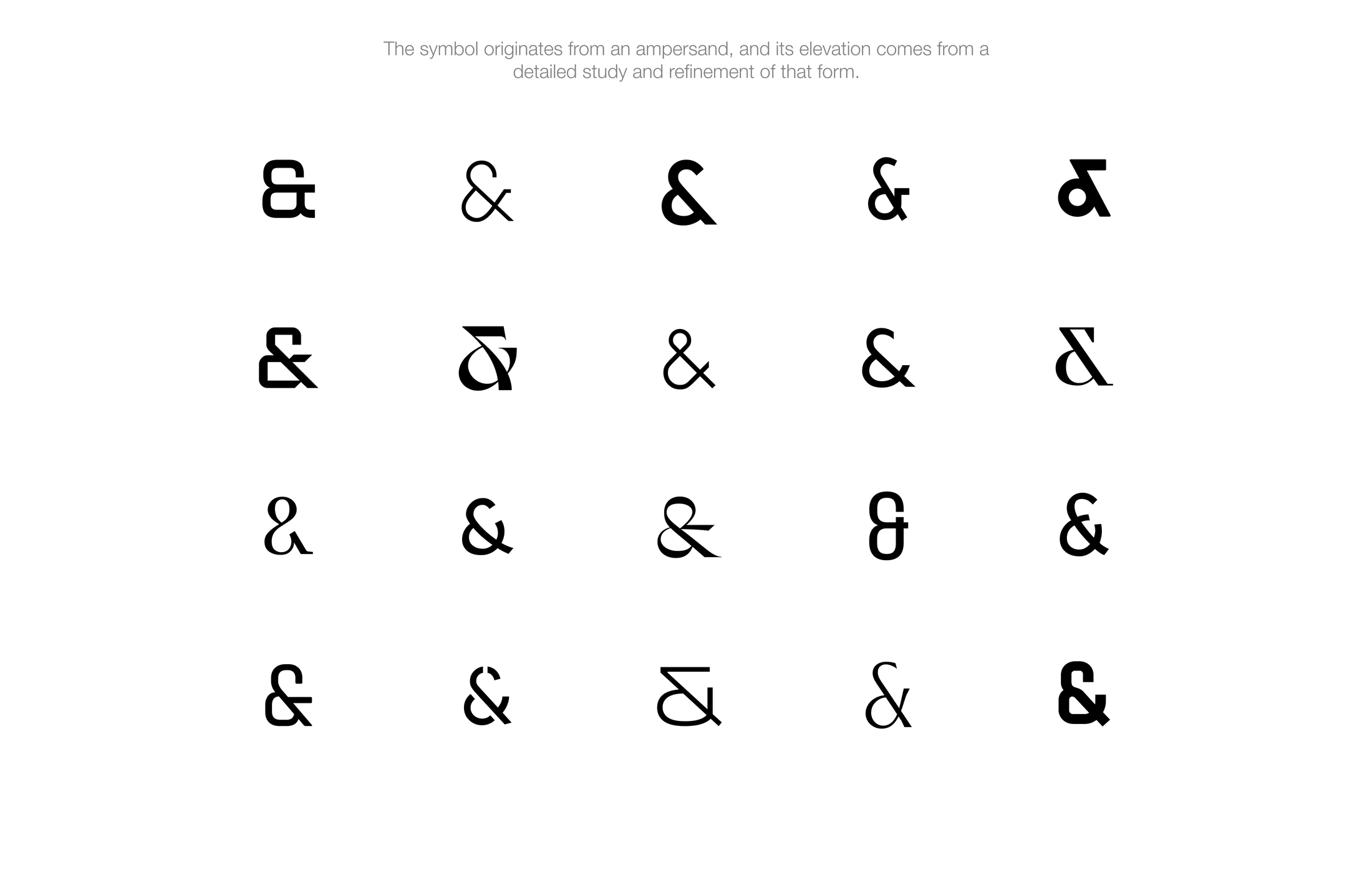 Ampersand study — refining the symbol at the heart of the mark