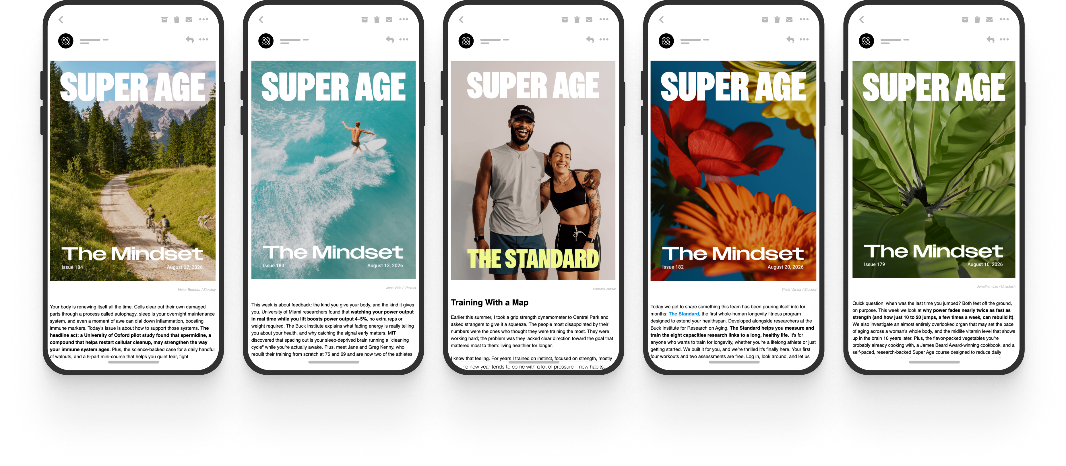 The Mindset newsletter on mobile devices