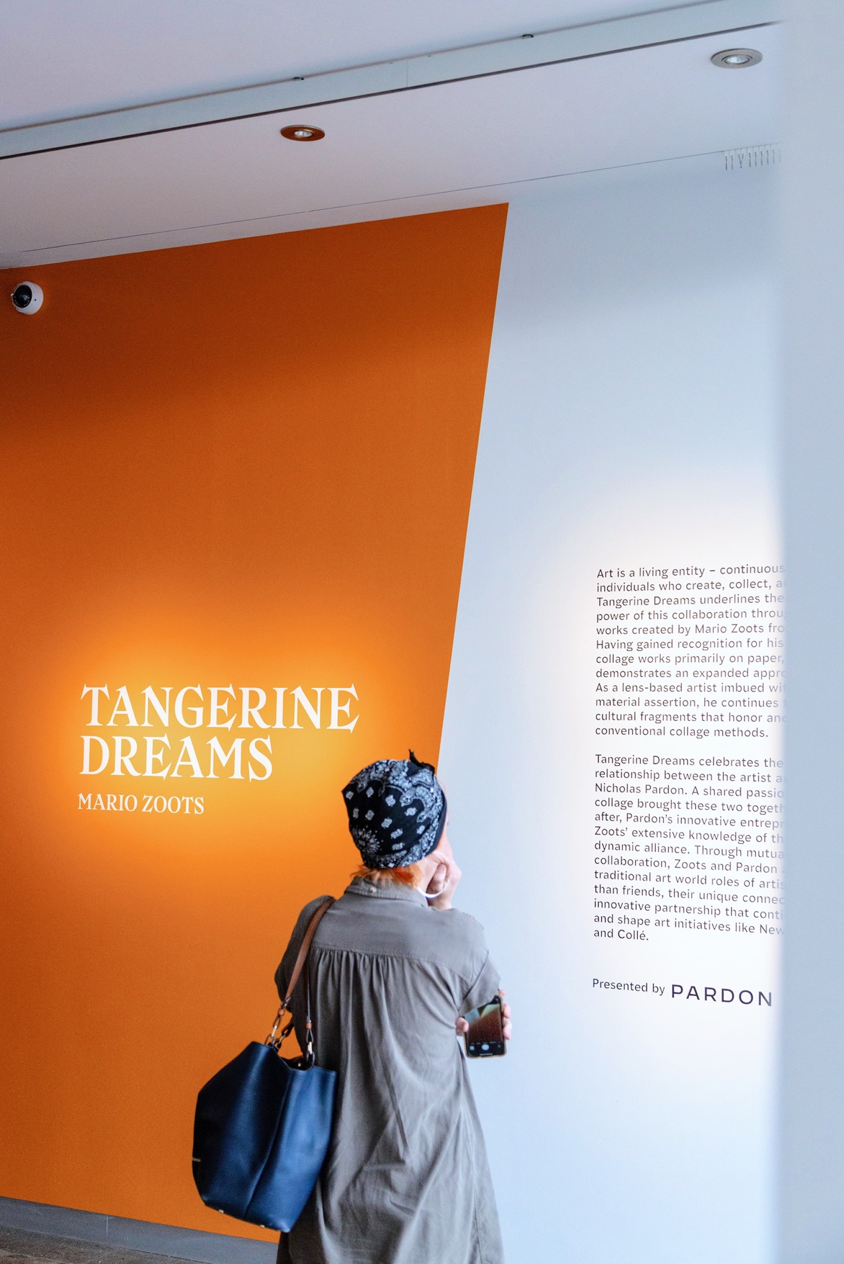Tangerine Dreams gallery signage detail