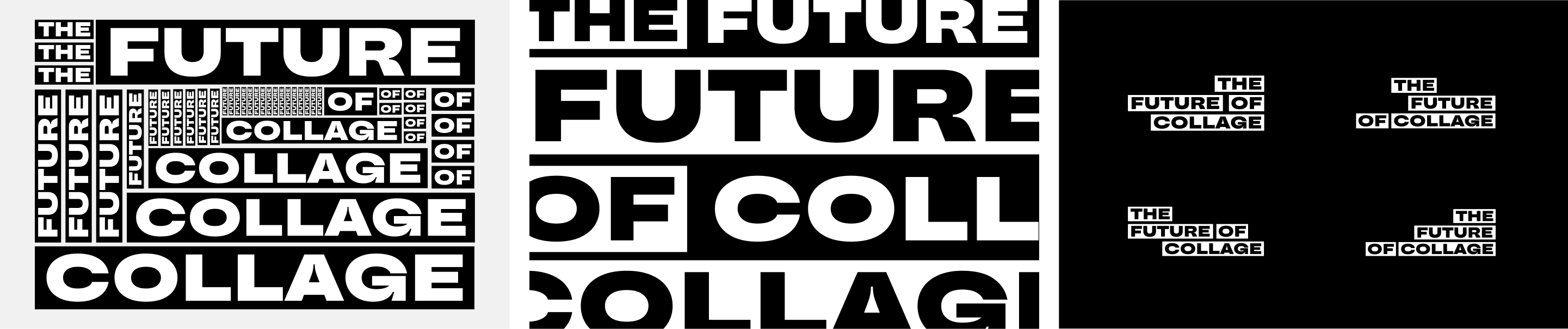 The Future of Collage modular typography